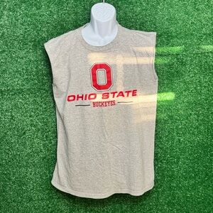 Ohio State Buckeyes Gray Sleeveless Men's Shirt